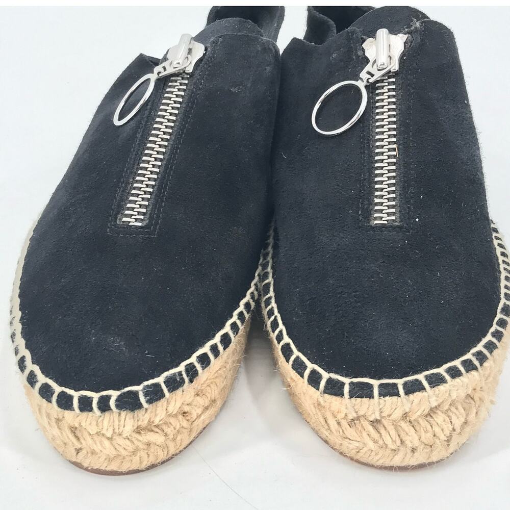 Alexander Wang Devon Black Suede Platform Espadri… - image 6